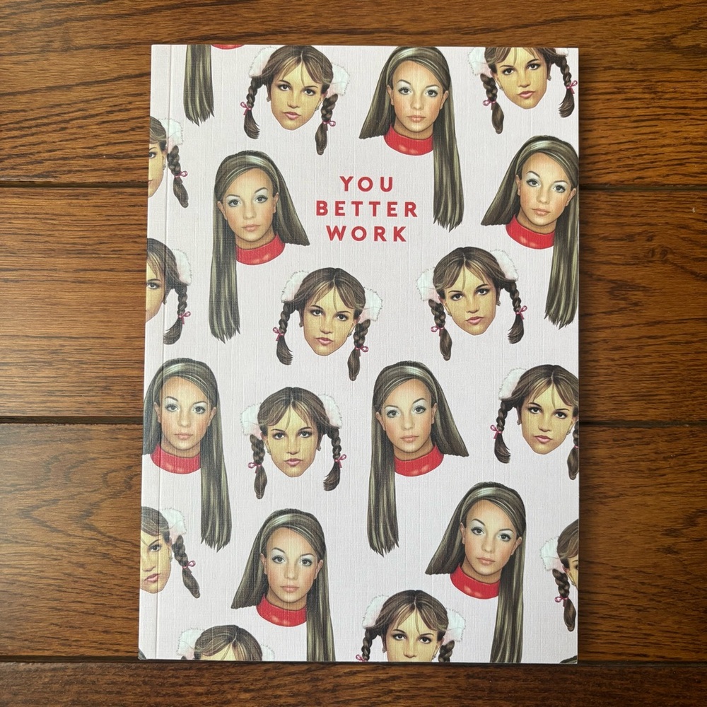 Britney Spears “You Better Work” Notebook by Central 23
